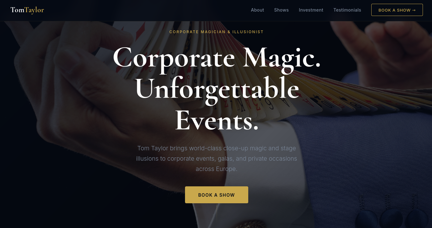 Booking Corporate Magician